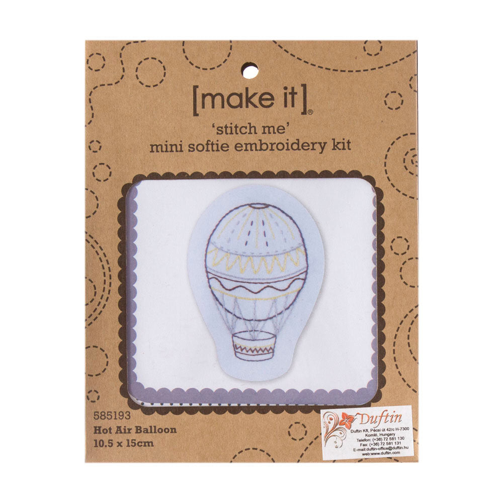 Duftin Make it 10,5x15 cm Balon Desenli Zincir İşi Nakış Kiti - 585193
